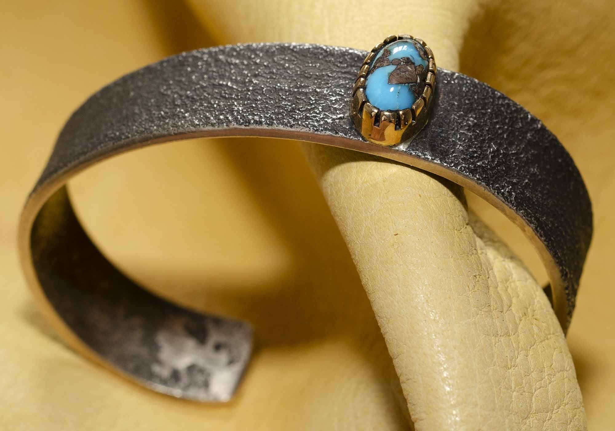 Bisbee Turquoise Bracelet 2 by Wes Willie